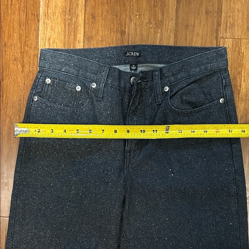 J. Crew Charcoal Speckled Straight Leg Jeans High Rise Size 26